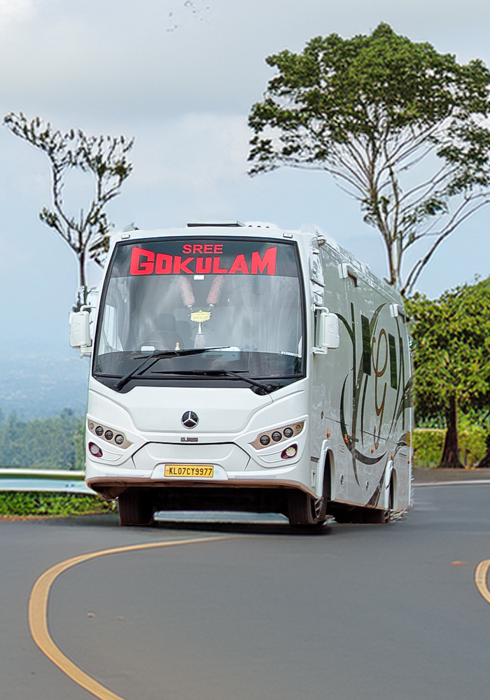 luxury ac mini bus and traveller in kerala